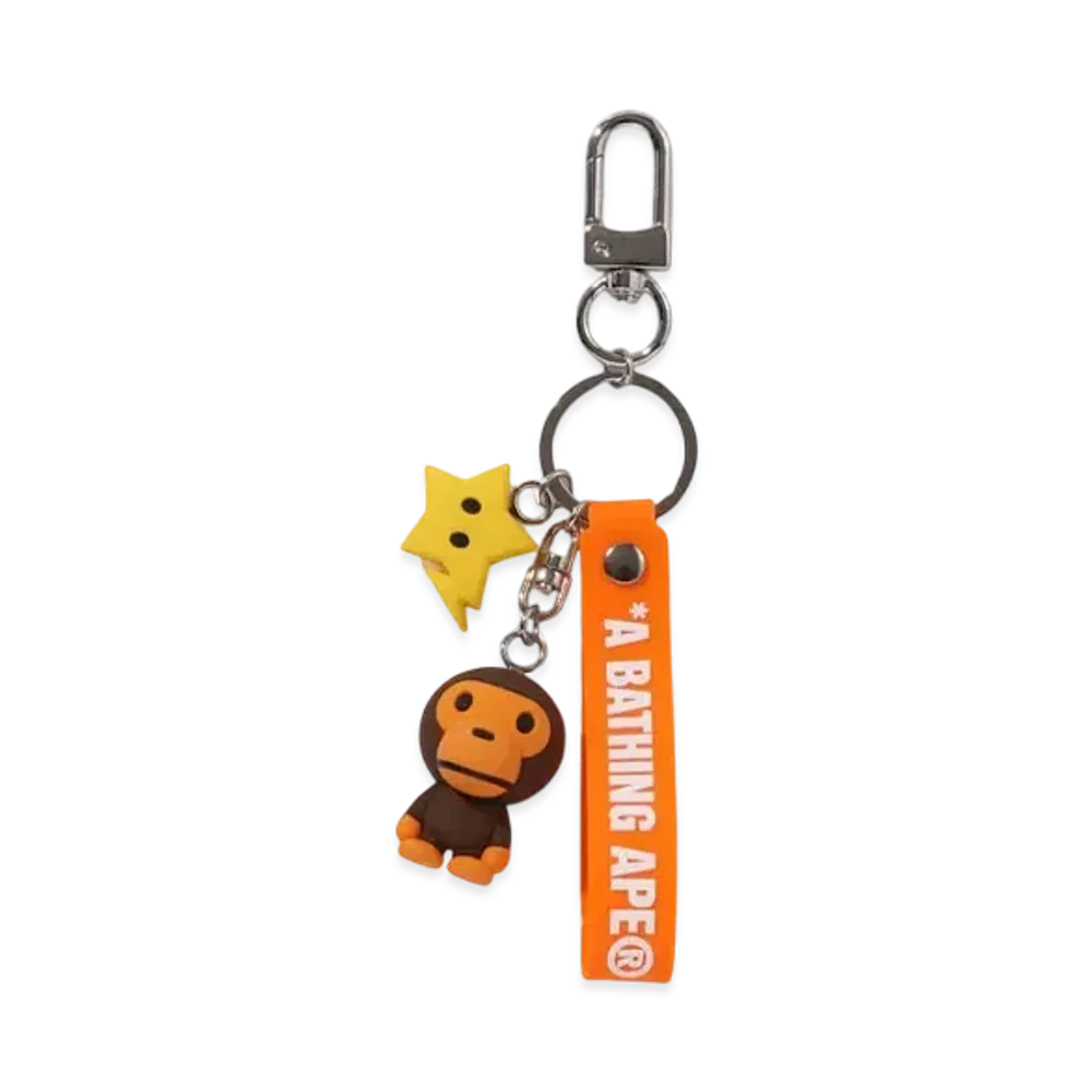 A BATHING APE Baby Milo Key Chain "Brown"
