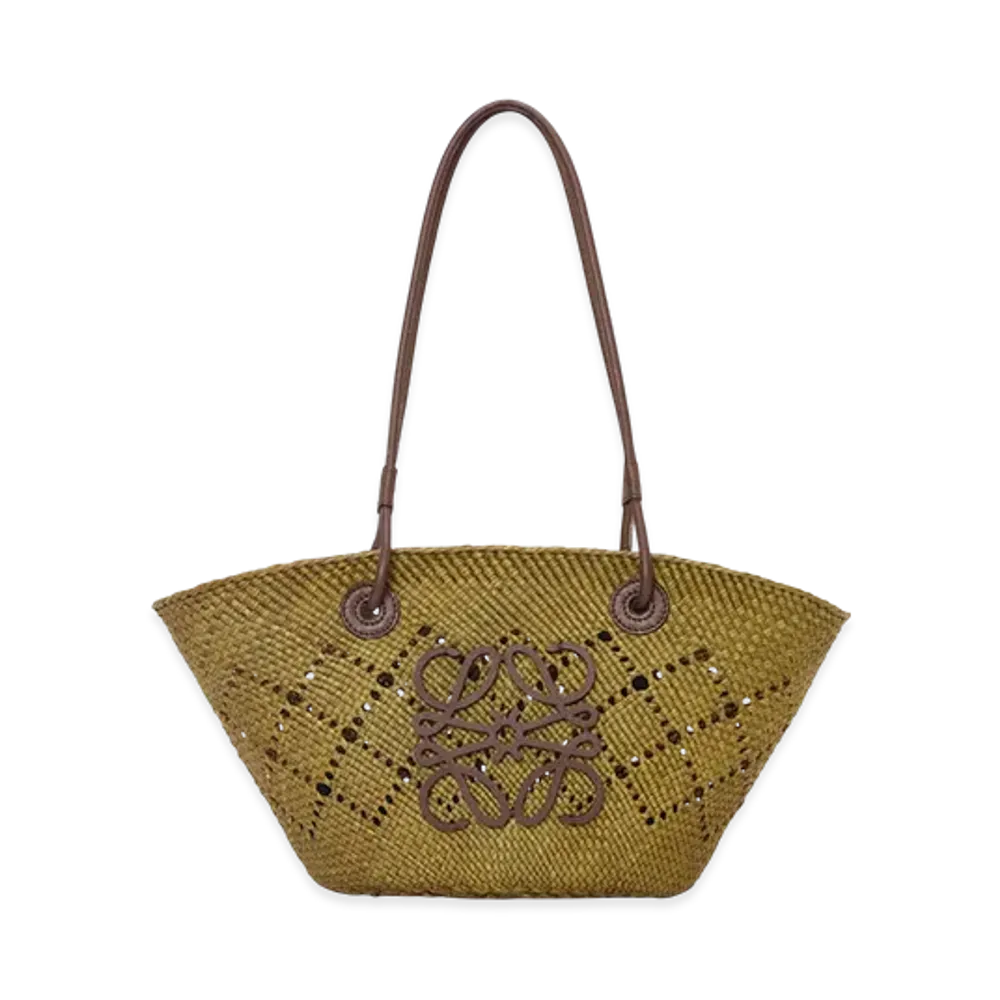 LOEWE Anagram Basket Bag Small "Olive/Chestnut"