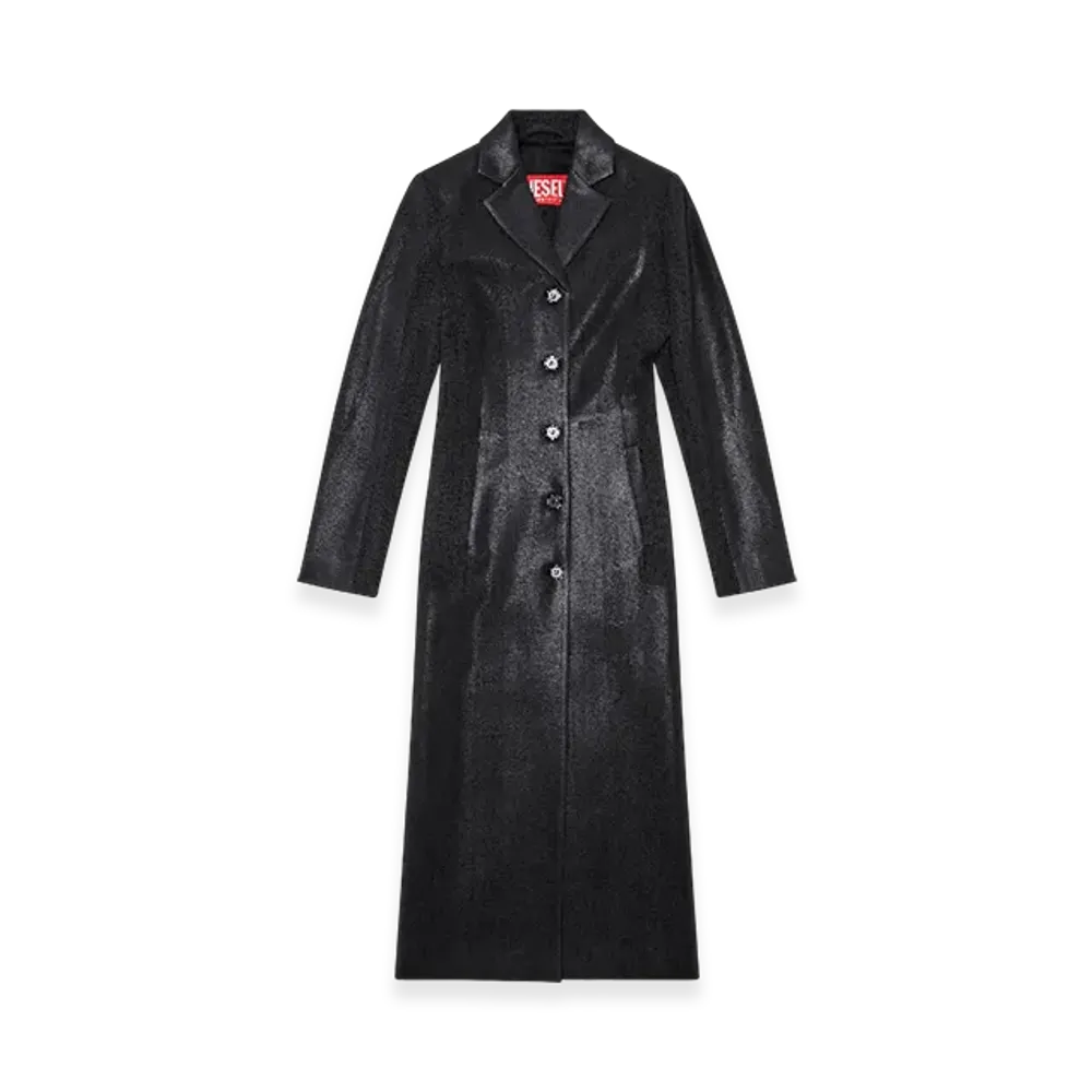 Diesel G-Lamour Pinstripe Jacket With Coated Front "Black"
