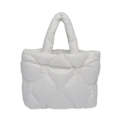 MIU MIU Padd Nylon Tote Bag "White"