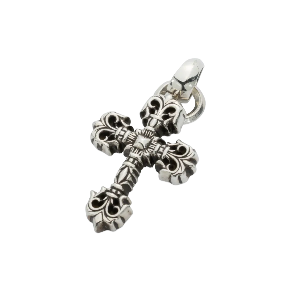 Chrome Hearts Filigree Cross Pendant XS with Plain Bail "Silver"