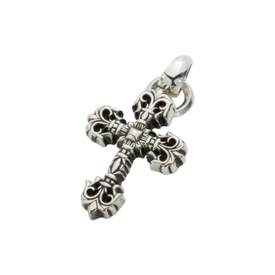 Chrome Hearts Filigree Cross Pendant XS with Plain Bail "Silver"