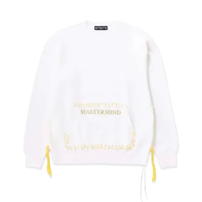 mastermind WORLD Hand-Stitched Crewneck "White"