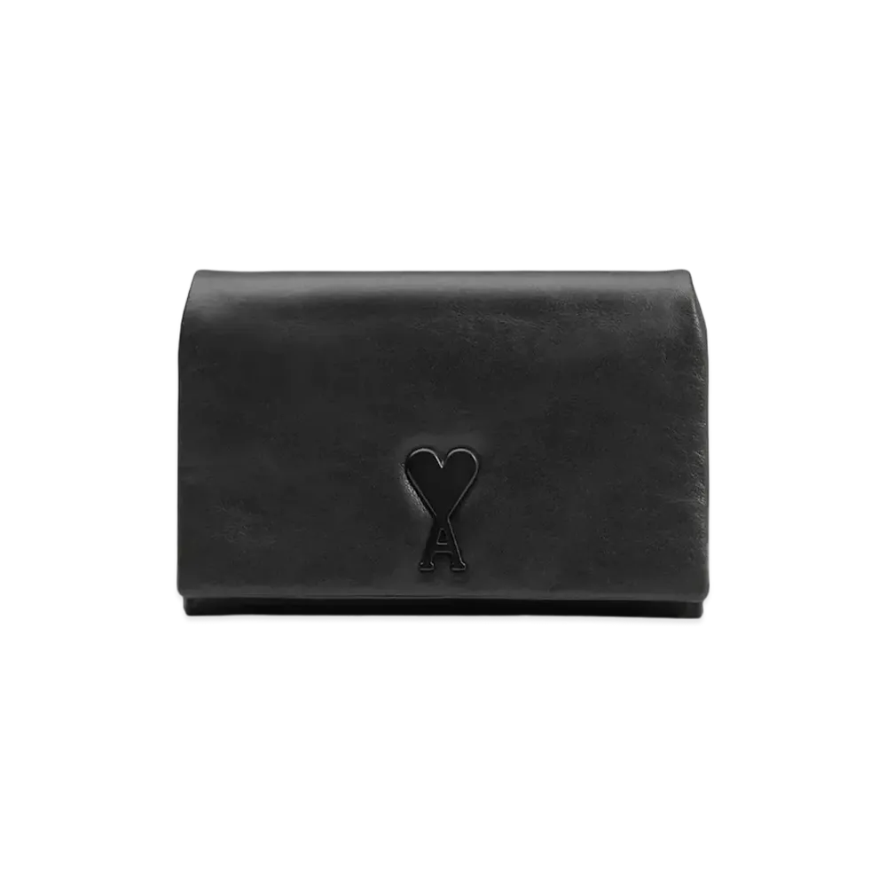 AMI PARIS Vourevous Strap Wallet "Black"