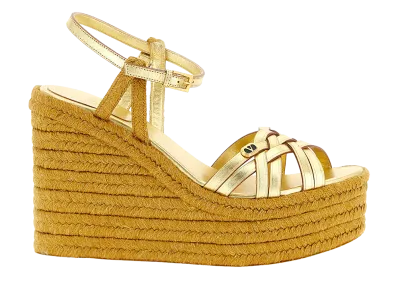 Valentino Garavani Women's bribri Espadrilles "Gold"