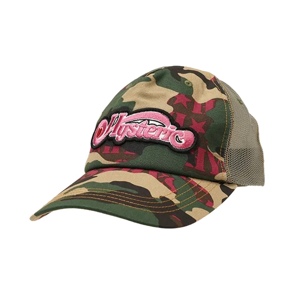 HYSTERIC GLAMOUR Woodland Hys Mesh Cap "Khaki"