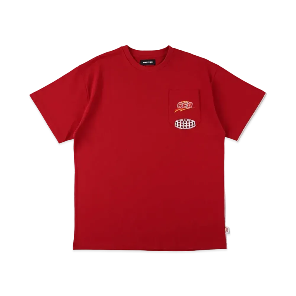 WIND AND SEA x U.F.O. Pocket Tee "Red"