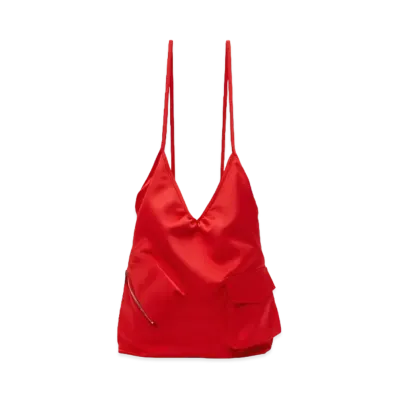 WE11DONE Pocket Touch Bag "Red"