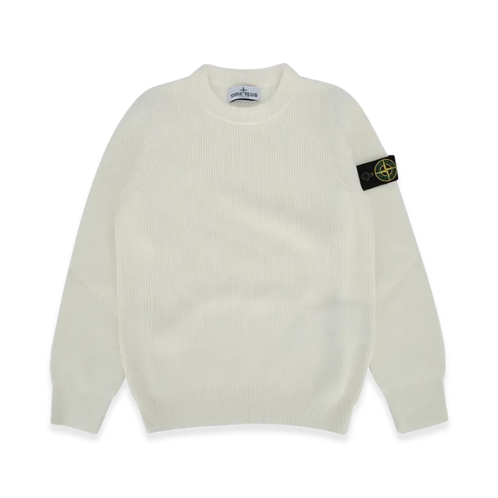 Stone Island Kids Crew Neck "White"