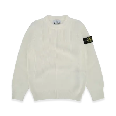 Stone Island Kids Crew Neck "White"