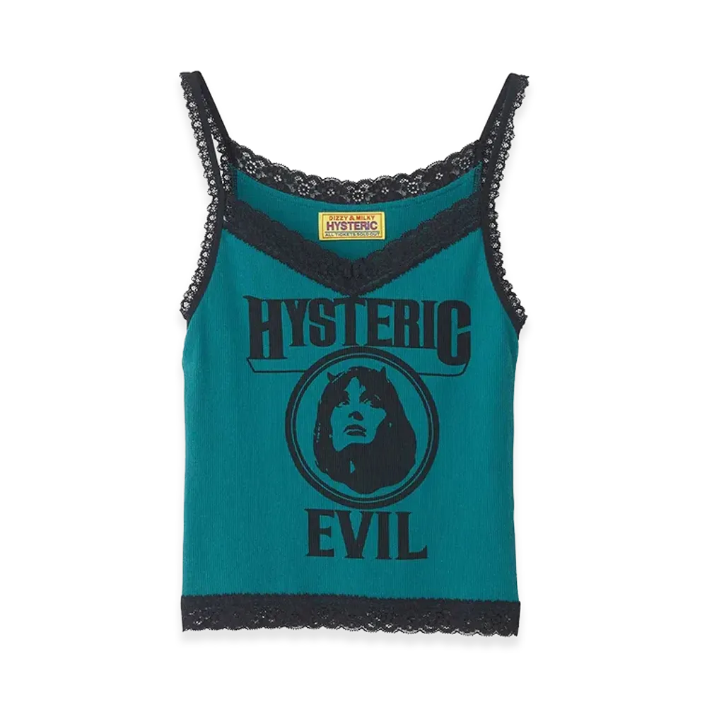 HYSTERIC GLAMOUR Women's Evil Woman Camisole "Green"