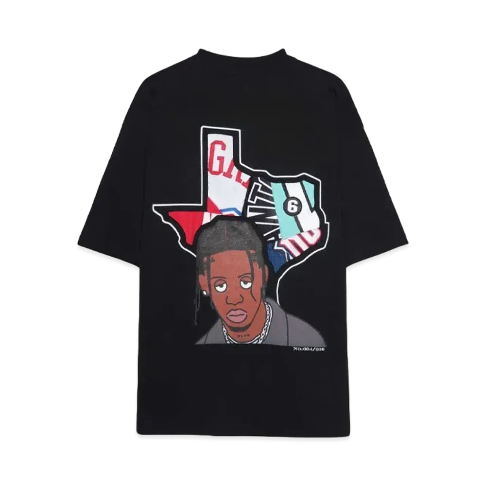 RISA x CIVIATELIER TEXAS LA FLAME TEE -004/010- "BLACK"