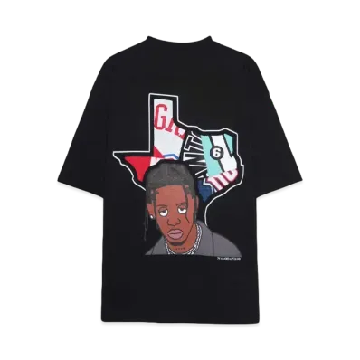 RISA x CIVIATELIER TEXAS LA FLAME TEE -004/010- "BLACK"