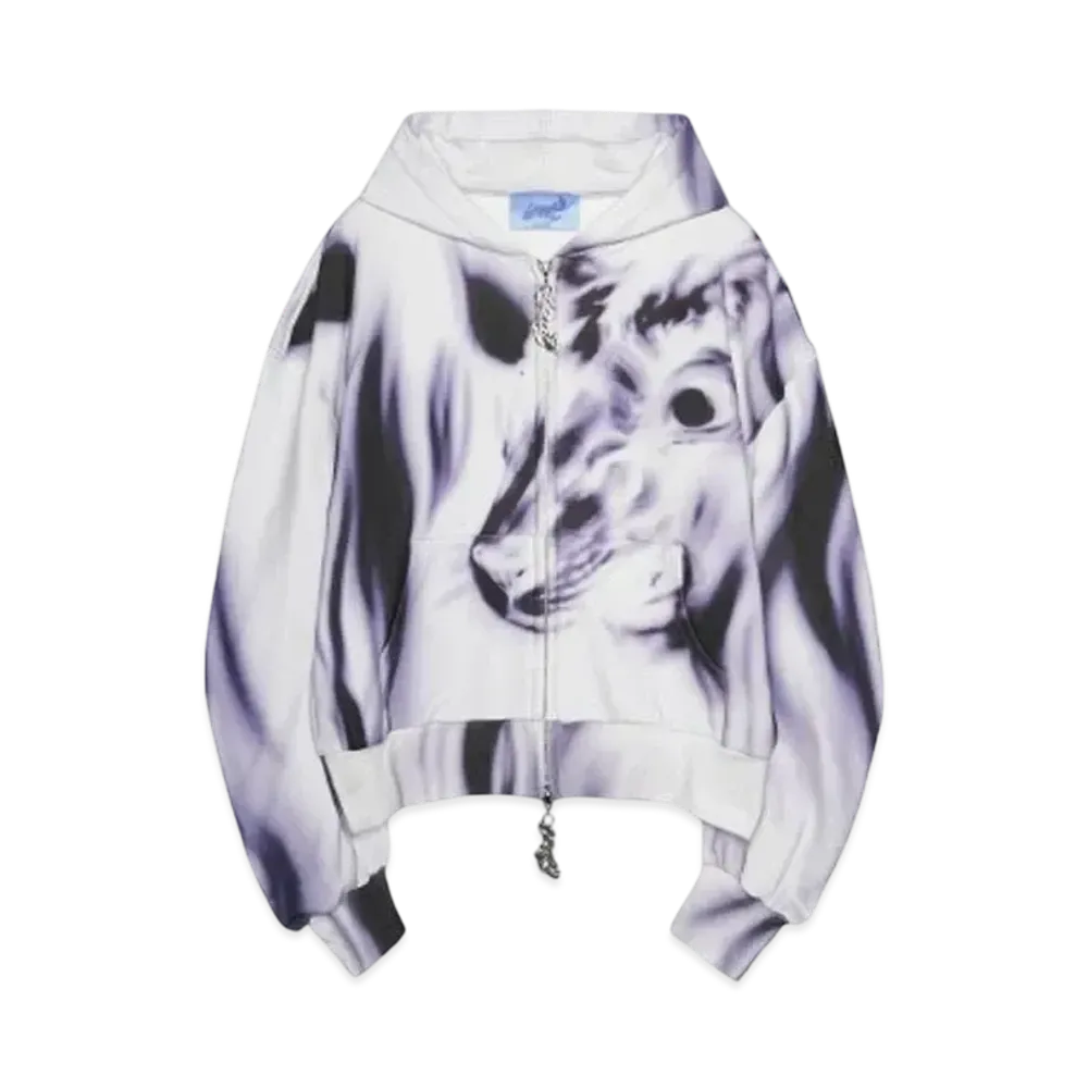 Gerrit Jacob OVERSIZED HOODIE "WHITE/BLACK/PURPLE"