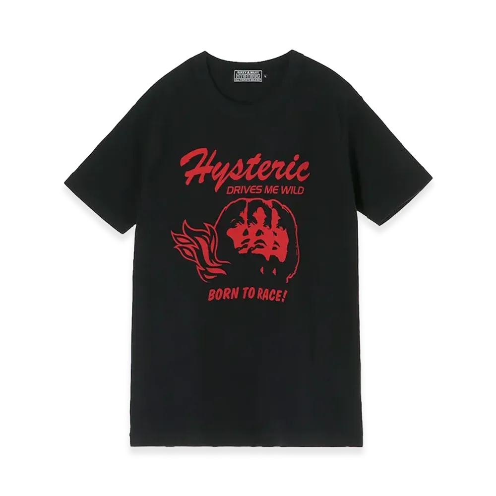 HYSTERIC GLAMOUR Born To Race Tee "Black"