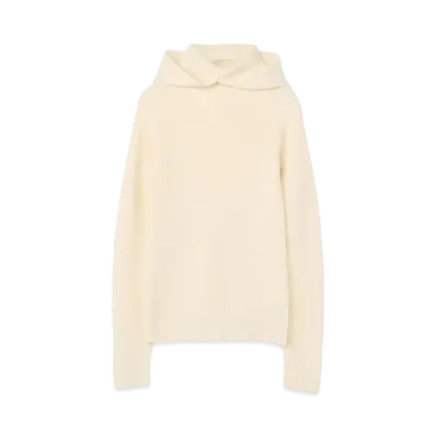 Yohji Yamamoto Y's SINGLE RIDGE SNOOD PULLOVER "Ivory"