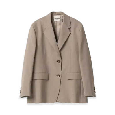 MIU MIU Women's Single Breasted Wool Jacket "Cord"