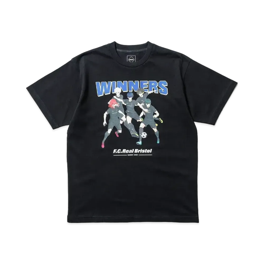 F.C.Real Bristol x BLUE LOCK Winners S/S Tee "Black"