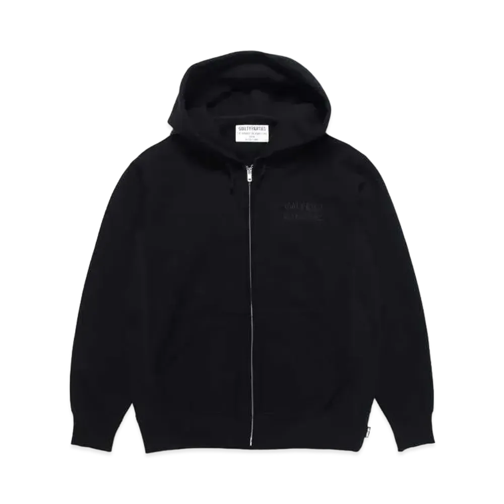 WACKO MARIA GP-Z0001-BLANKLINE-BOB-NICETIME- / HEAVY WEIGHT FULL ZIP HOODED SWEAT SHIRT "Black"