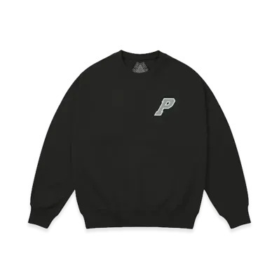 PALACE P3 Stitch Crew "Black"
