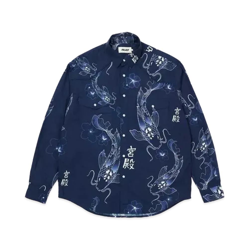 PALACE Carp Shirt "Navy"