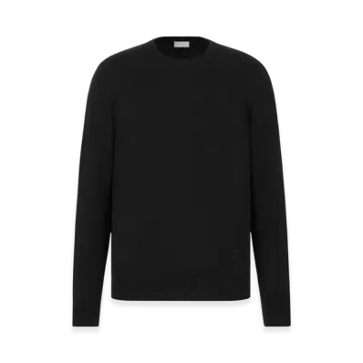 Dior CD Icon Signature Sweater Cashmere Jersey "Black"