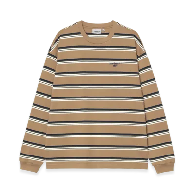 Carhartt WIP L/S Holm T-Shirt Holm Stripe "Peanut"