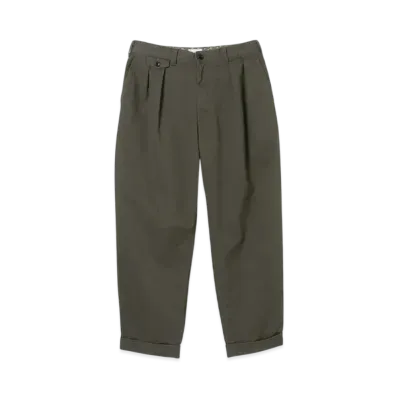 BEAMS 2 Pleats Chino "ChacoalGray"