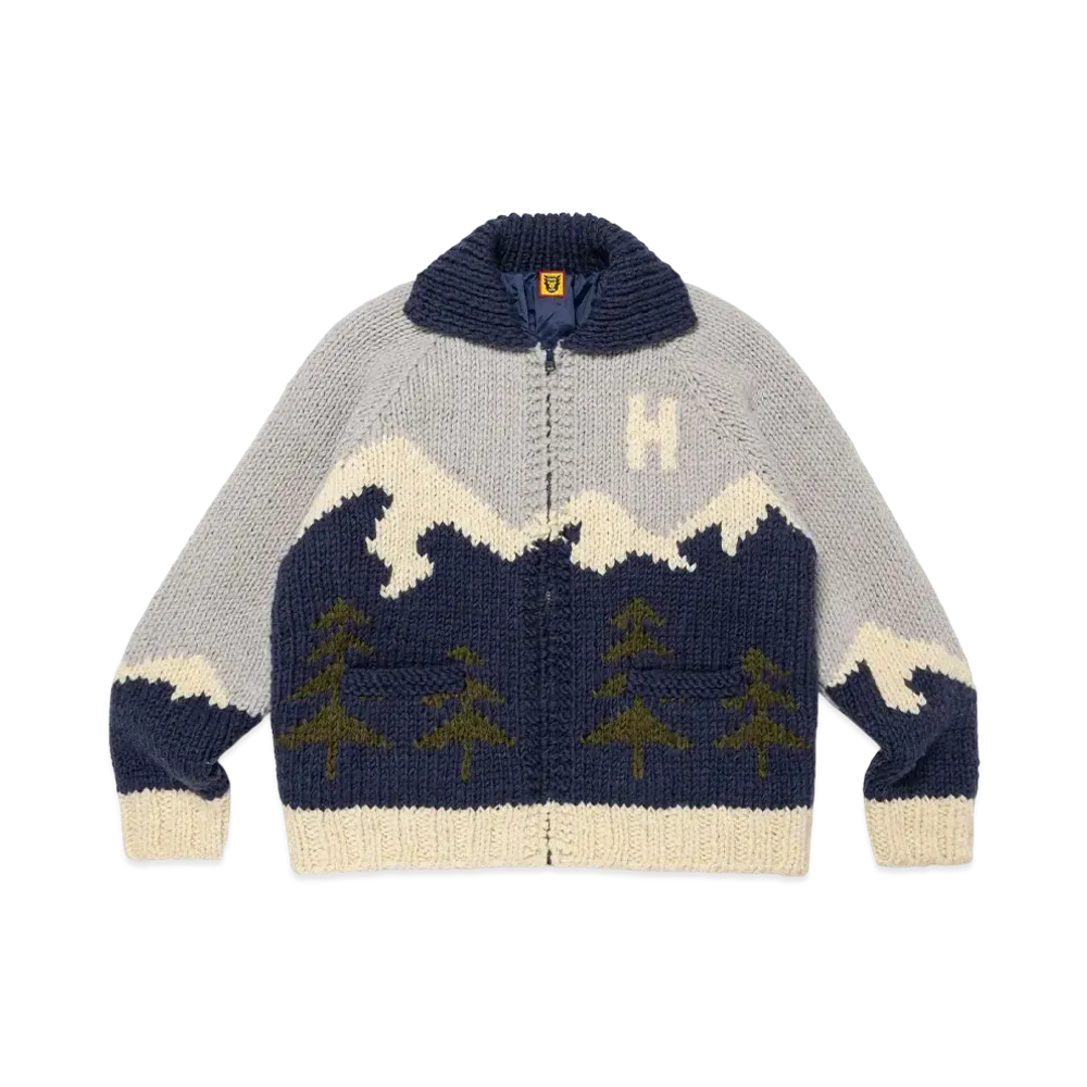 HUMAN MADE Polar Bear Cowichan "Navy"