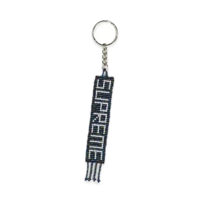 Supreme Beaded Keychain "Green"