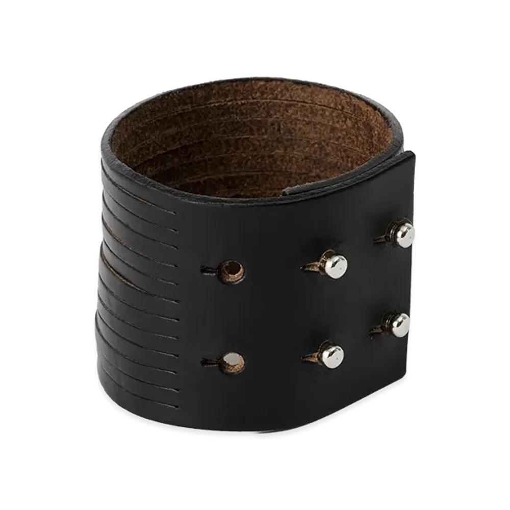 OUR LEGACY Slash Bracelet "Black Chromexcel Leather"
