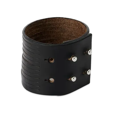 OUR LEGACY Slash Bracelet "Black Chromexcel Leather"