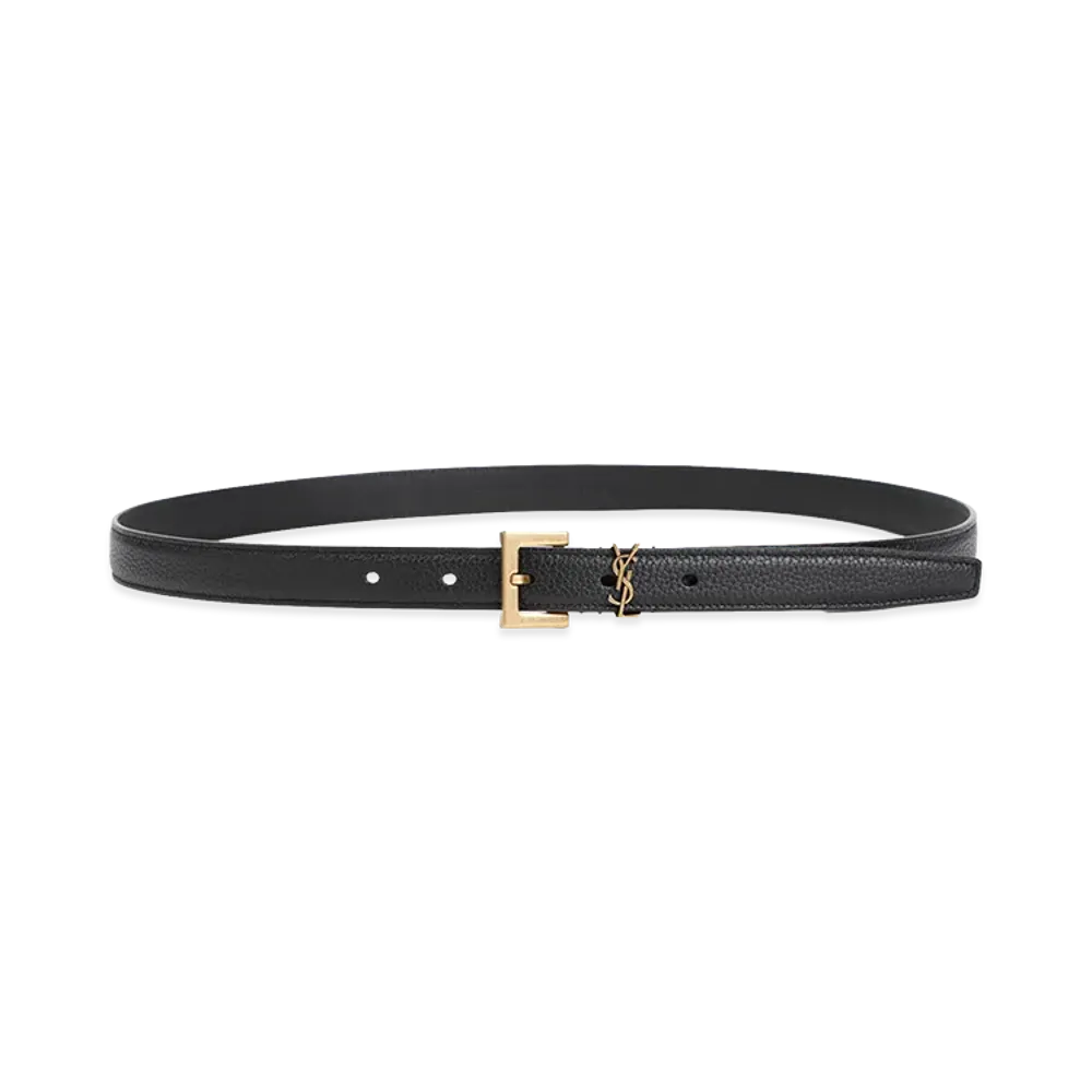 Saint Laurent Women's 'Cassandre' Belt "Black"