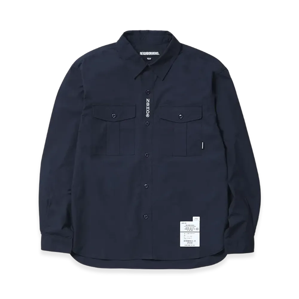 NEIGHBORHOOD Officer Shirt LS "Navy"