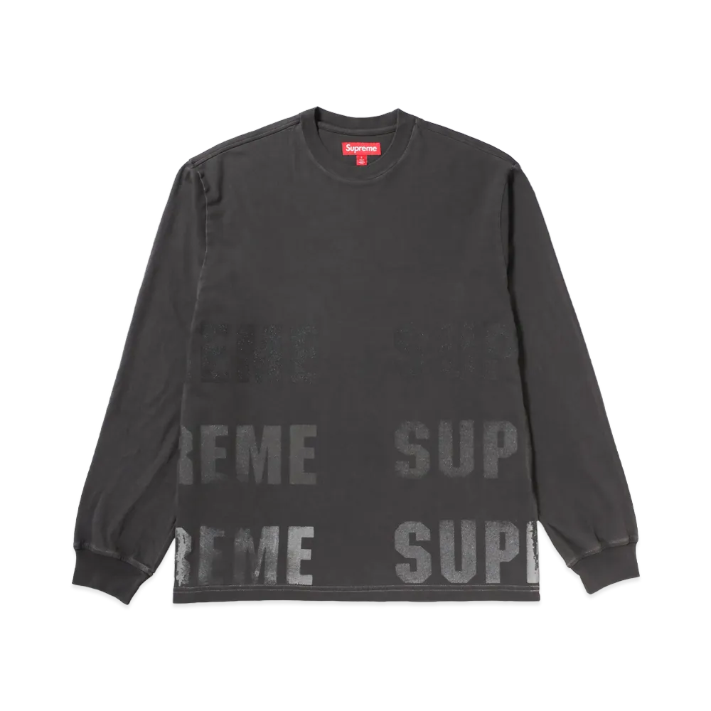 Supreme Reflective L/S Top "Black"