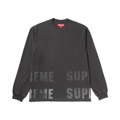 Supreme Reflective L/S Top "Black"