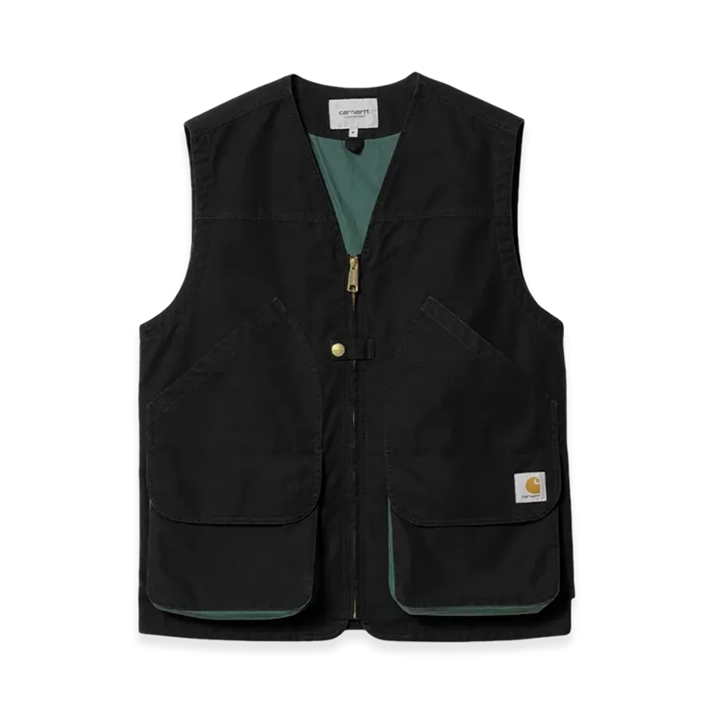 Carhartt WIP Heston Vest "Black/Discovery Green"