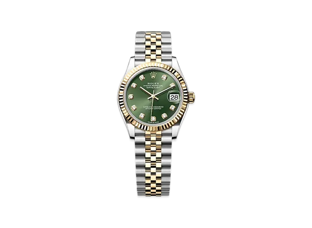 ROLEX Datejust 31mm Oystersteel & Yellow Gold 278273 "Olive Green"