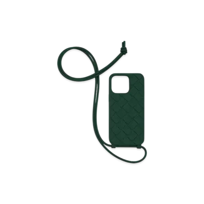 Bottega Veneta Strap Iphone 14 Pro Max Case "Emerald Green"