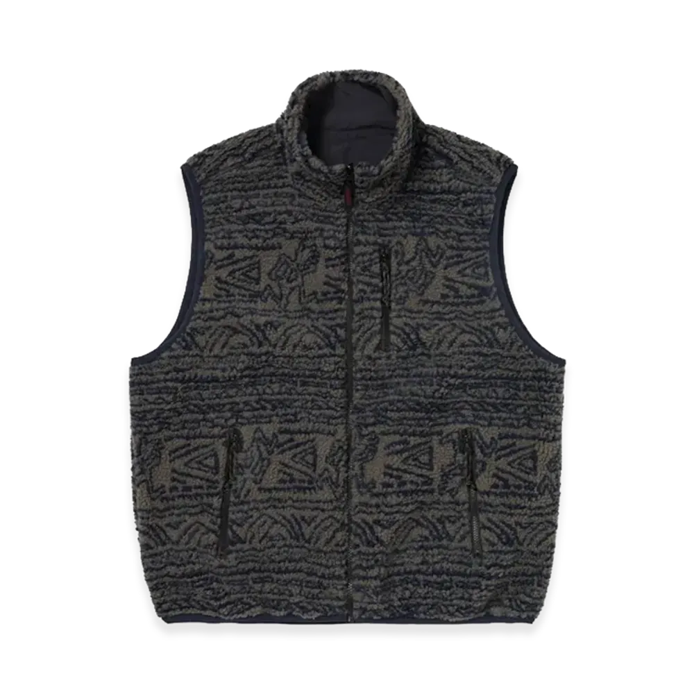 thisisneverthat x GRAMICCI Reversible Fleece Vest "Dark Navy"