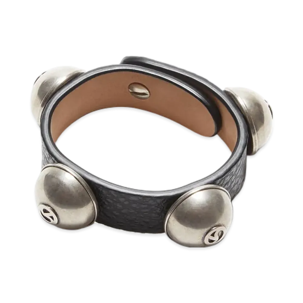 Acne Studios Studded Leather Bracelet "Black"