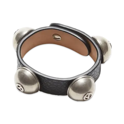 Acne Studios Studded Leather Bracelet "Black"
