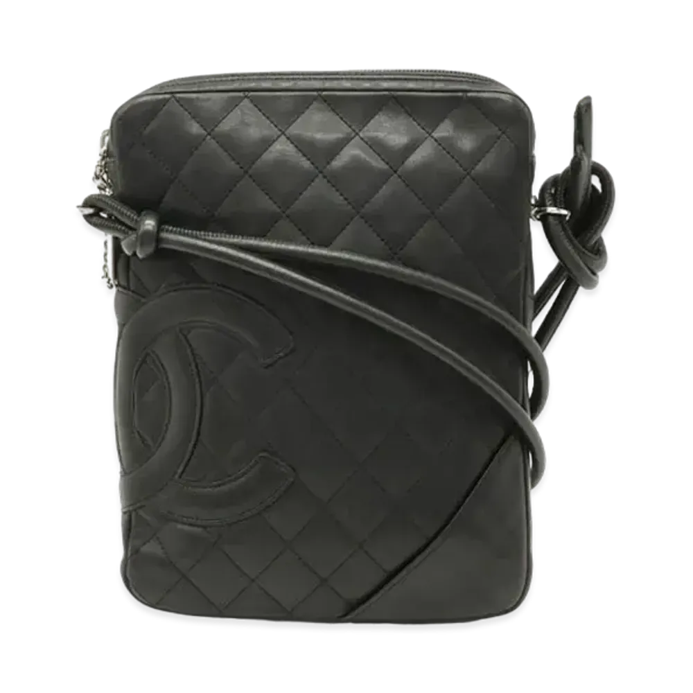 CHANEL Cambon Line Medium Pochette Crossbody Bag MM "Black"