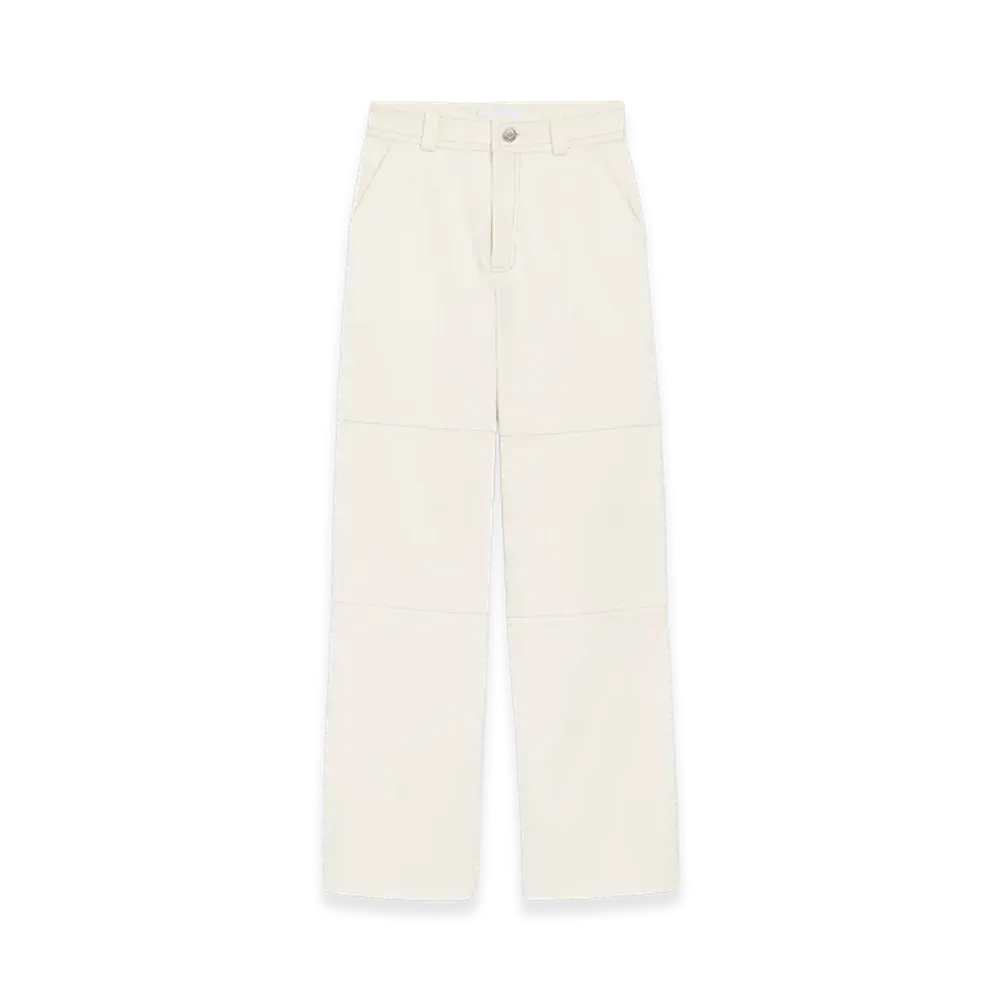 AMI PARIS Cotton Worker Trousers "White"