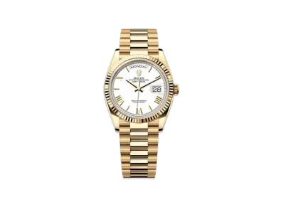 ROLEX Day-Date 36mm Oyster Perpetual "Yellow Gold/White" 128238