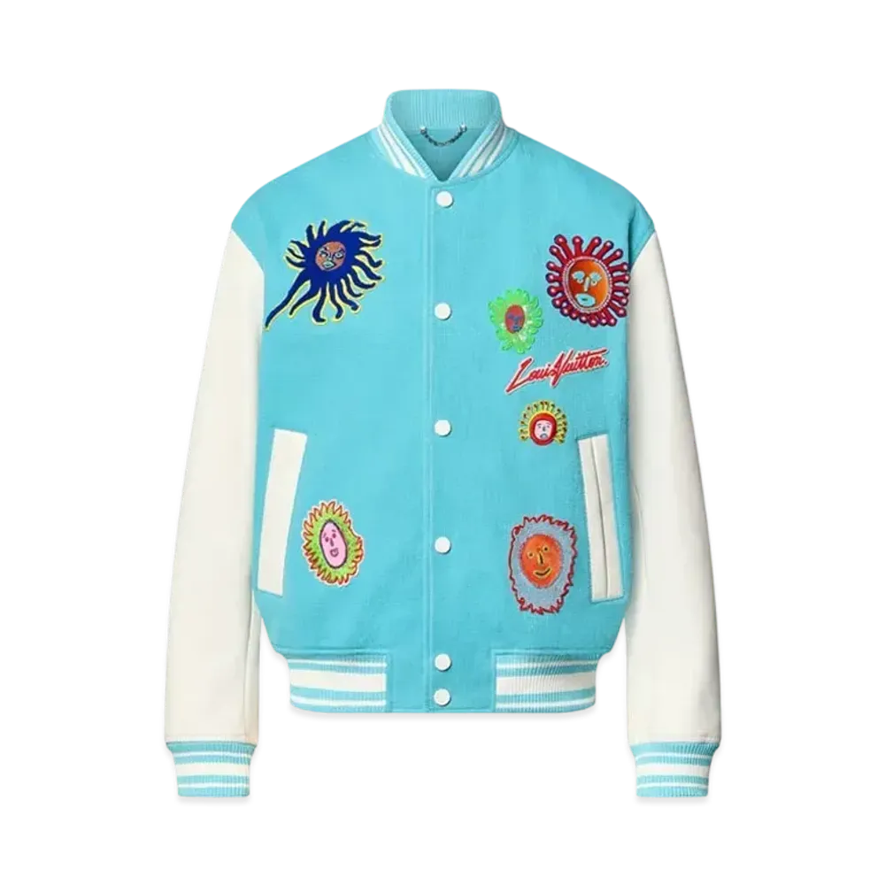 Louis Vuitton x Yayoi Kusama Embroidered Faces Varsity Blouson My Eternal Soul