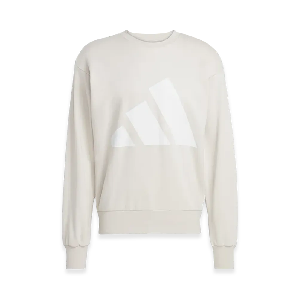 adidas Essentials Big Logo French Terry Sweatshirt "Beige/White"