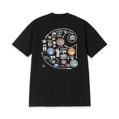 Carhartt WIP S/S Catalogue C Logo T-Shirt Catalogue "Black"