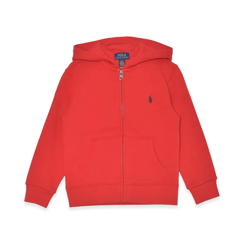 Polo Ralph Lauren Kids Cotton Blend Fleece Hoodie "Red"