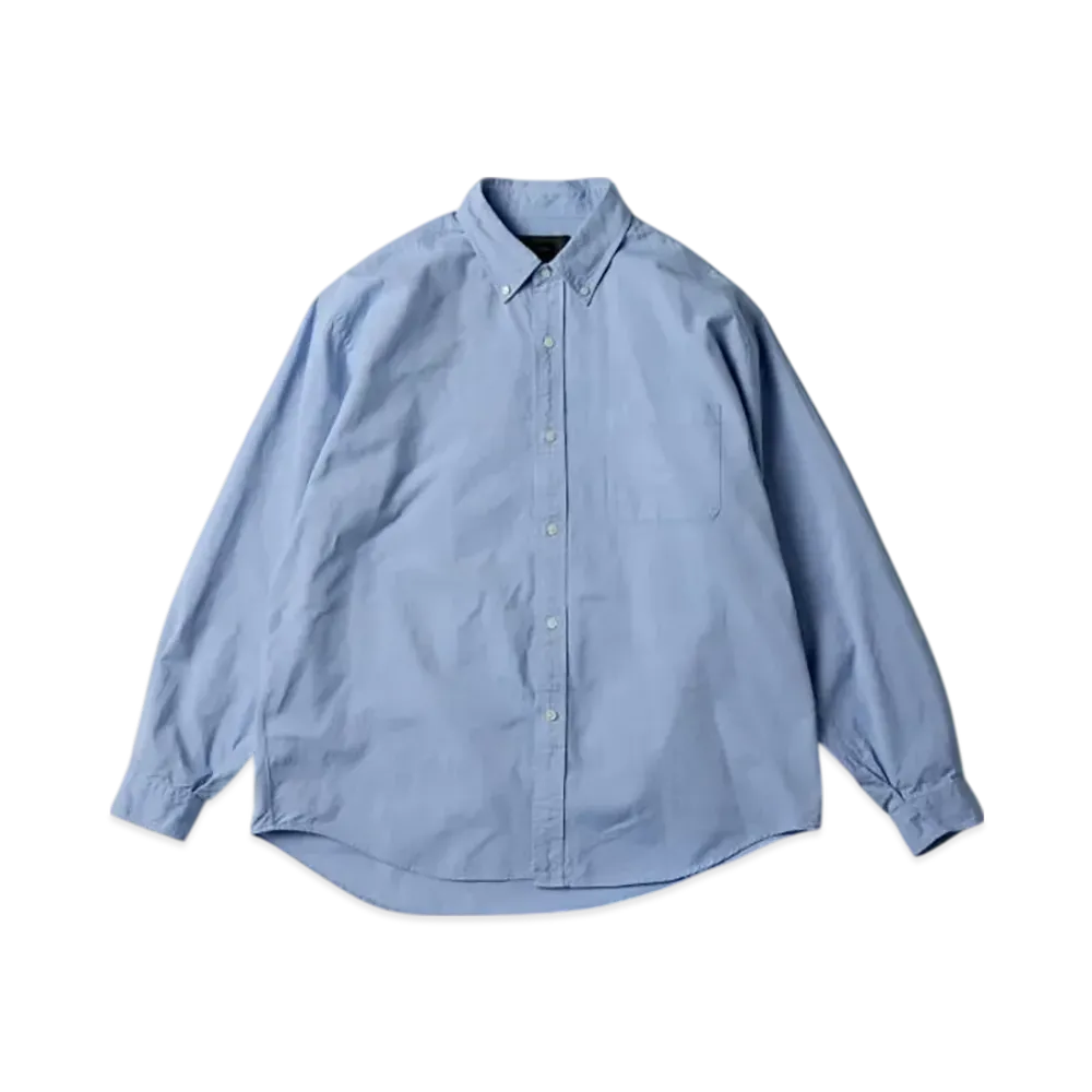 BEAMS Suvin Cotton Oxford B.D. Shirt "Blue"